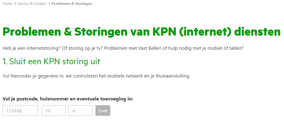 kpn storing